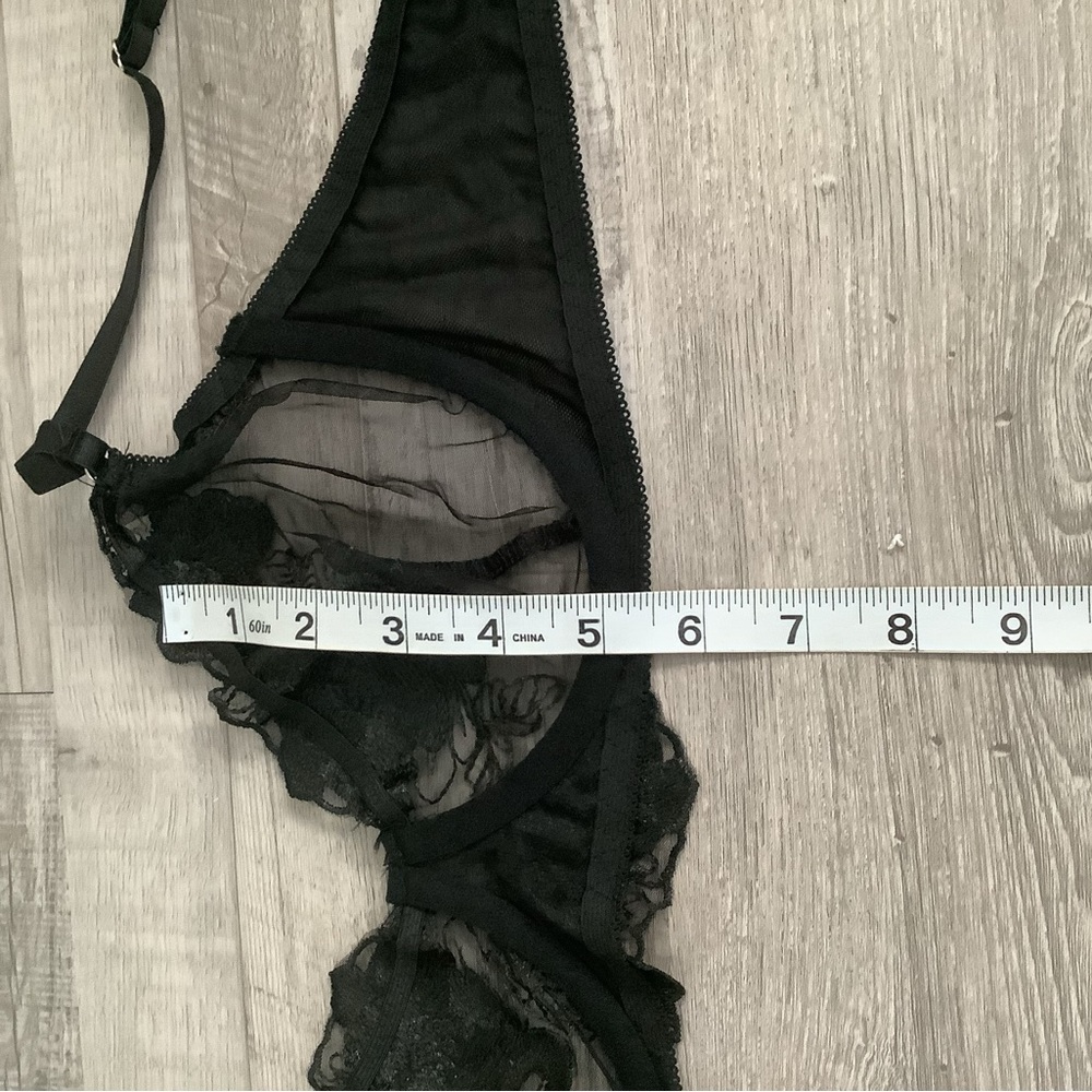 FLORAL AND LACE EXQUISITE EMBROIDERY LINGERIE SET NWOT - Picture 10 of 12